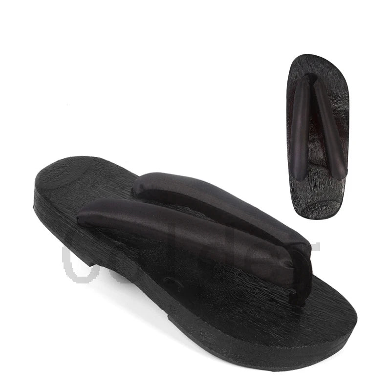 Japanese Anime Women Cosplay Geta Slippers Halloween Costume Cos Shoes Indoor Slippers Wood Clogs Summer Flip Flops Slides