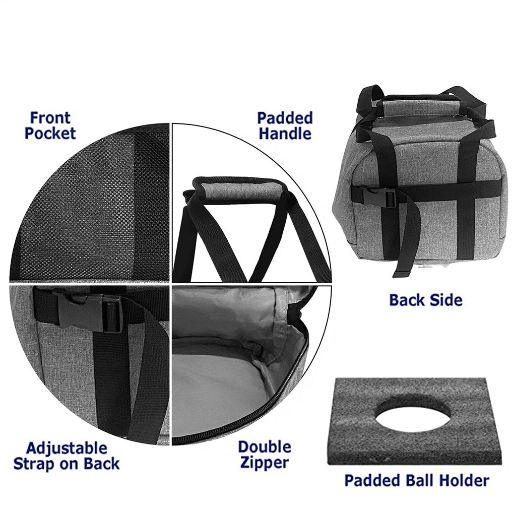 Portable Bowling Ball Tote Oxford Cloth Bowling Bag With Padded Ball Holder Durable and Stylish Packs Bowling Accessorie