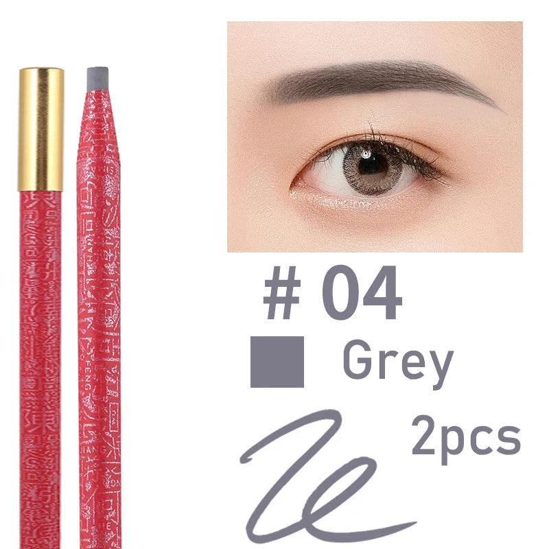 Long Lasting Waterproof Eyebrow Pencils Peel Off Red Lip Pencil Set For Microblading Permanent Makeup Pen Eye Liner Gel Pen