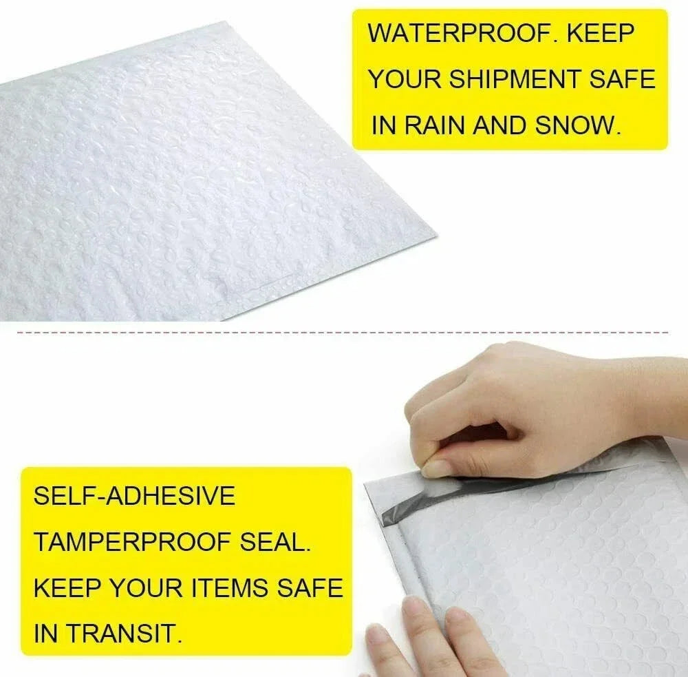 1000 PCS #000 4x7 POLY BUBBLE MAILERS SHIPPING MAILING PADDED BAGS ENVELOPES SELF SEAL