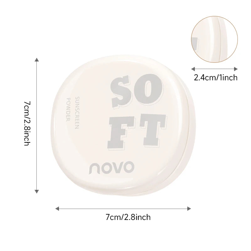 SPF30+Sunscreen Setting Powder - 24-Hour Oil Control, Long-Lasting Concealer, Waterproof, Sweat-Proof, Vitamin E