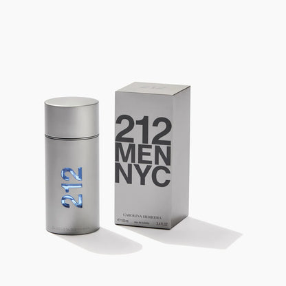 Carolina Herrera 212 Men 100ml Eau de Toilette Spray,Woody Floral Musk Fragrance ,Men's Perfume Gift Idea ,3.4 Fl. Oz