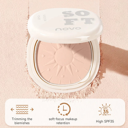 SPF30+Sunscreen Setting Powder - 24-Hour Oil Control, Long-Lasting Concealer, Waterproof, Sweat-Proof, Vitamin E
