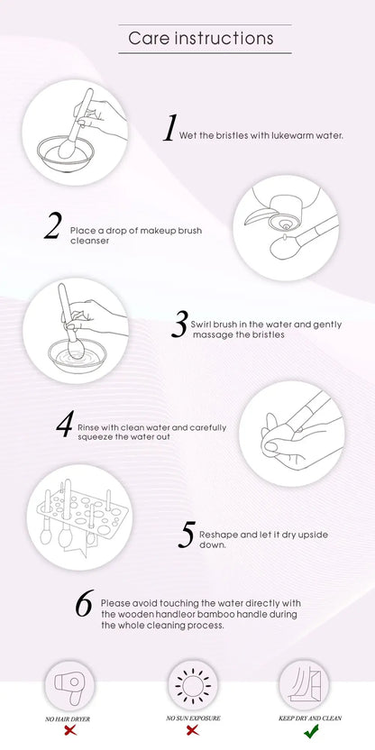Jessup Makeup Brushes Set 15pcs Professional Makeup Brush Foundation Powder Eyeshadow Blender Liner Blusher Brochas