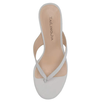 Cork Sandals for Women 2025 Wedges Heels Thong Sandal Ladies Sexy High Heel Mules Flip Flops Slippers Large Size Shoe