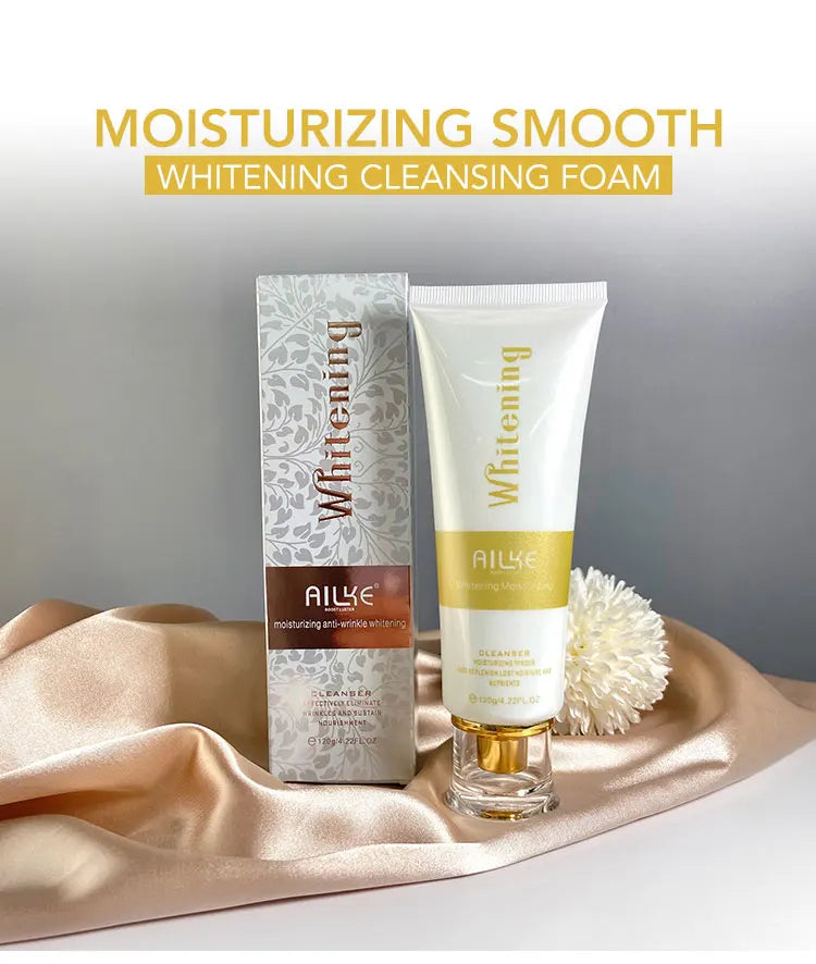 AILKE Whitening Anti-Aging Face Wash, Reduce Wrinkles, Pimples, Oily Skin, Deeply Cleanses & Removes Impurities Facial Cleanser