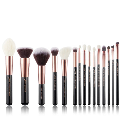Jessup Makeup Brushes Set 15pcs Professional Makeup Brush Foundation Powder Eyeshadow Blender Liner Blusher Brochas
