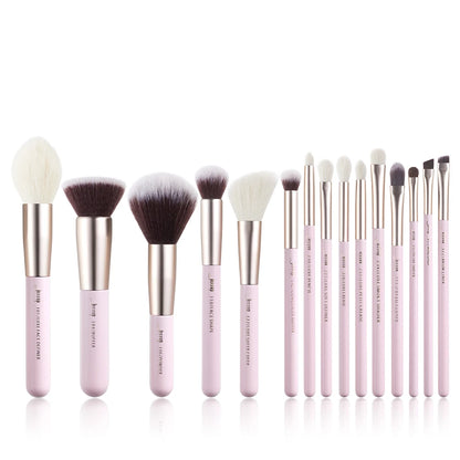 Jessup Makeup Brushes Set 15pcs Professional Makeup Brush Foundation Powder Eyeshadow Blender Liner Blusher Brochas