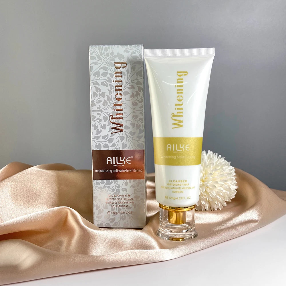 AILKE Whitening Anti-Aging Face Wash, Reduce Wrinkles, Pimples, Oily Skin, Deeply Cleanses & Removes Impurities Facial Cleanser