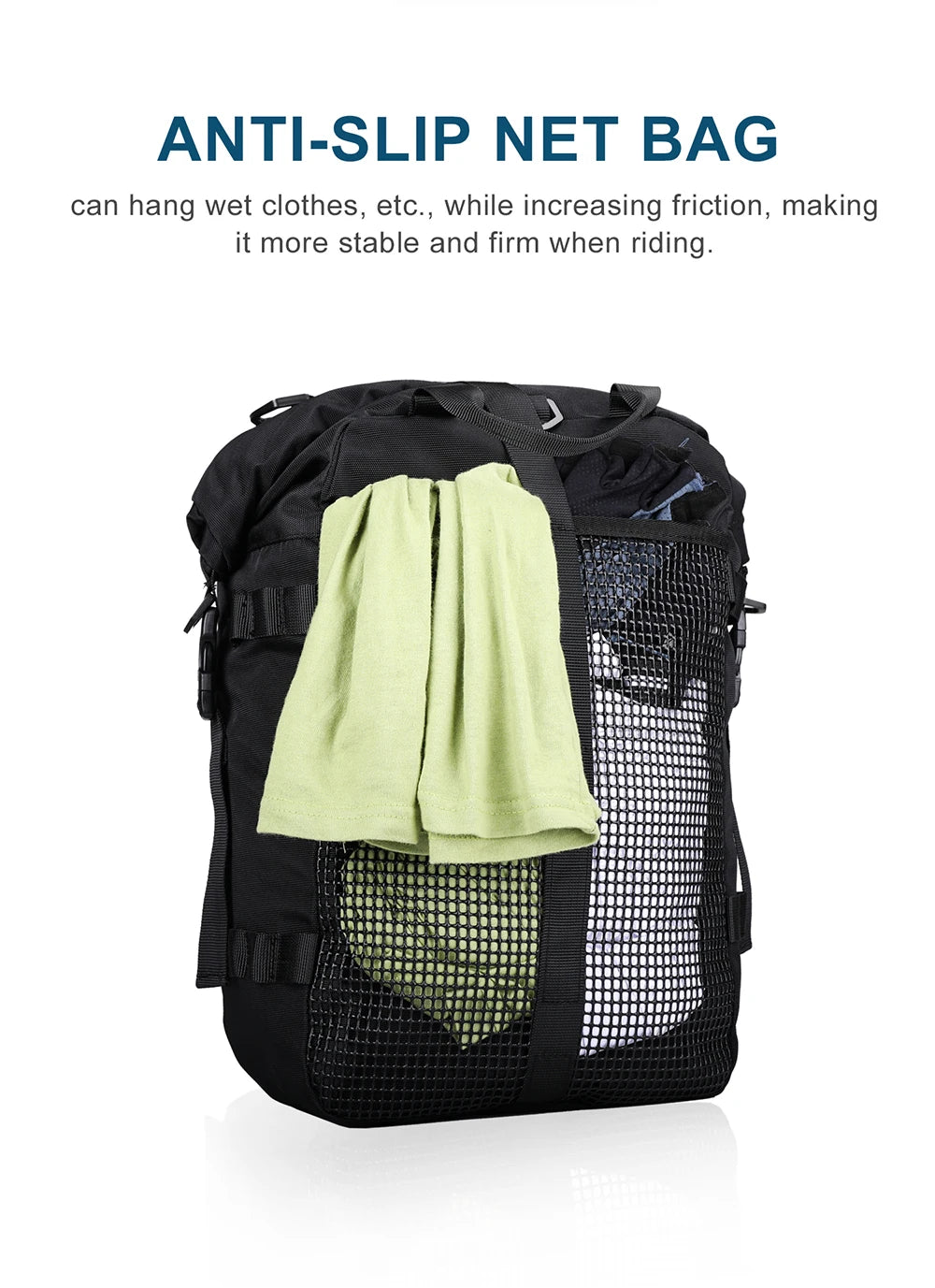 Rhinowalk Motorcycle Back Seat Bag 10/20/30L Waterproof Multifunctional Saddle Side Luggage Bag cycling backpack Universal