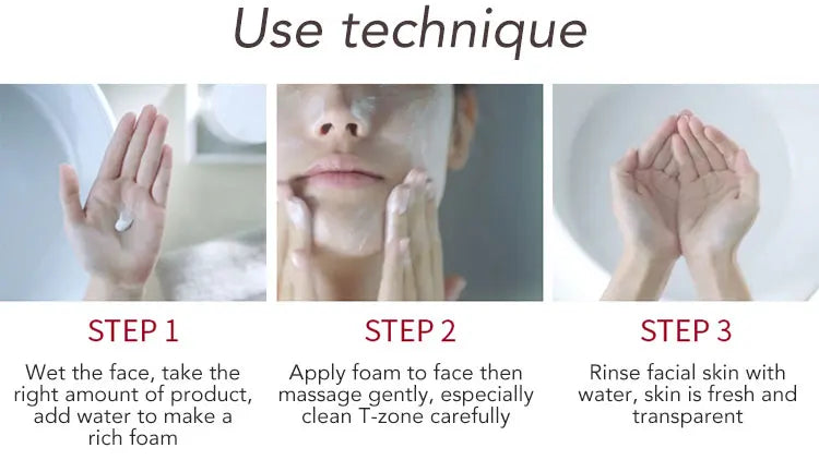 AILKE Whitening Anti-Aging Face Wash, Reduce Wrinkles, Pimples, Oily Skin, Deeply Cleanses & Removes Impurities Facial Cleanser