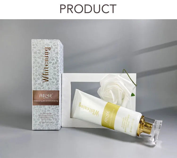 AILKE Whitening Anti-Aging Face Wash, Reduce Wrinkles, Pimples, Oily Skin, Deeply Cleanses & Removes Impurities Facial Cleanser