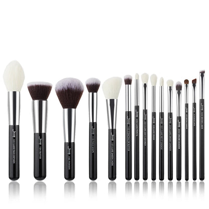 Jessup Makeup Brushes Set 15pcs Professional Makeup Brush Foundation Powder Eyeshadow Blender Liner Blusher Brochas