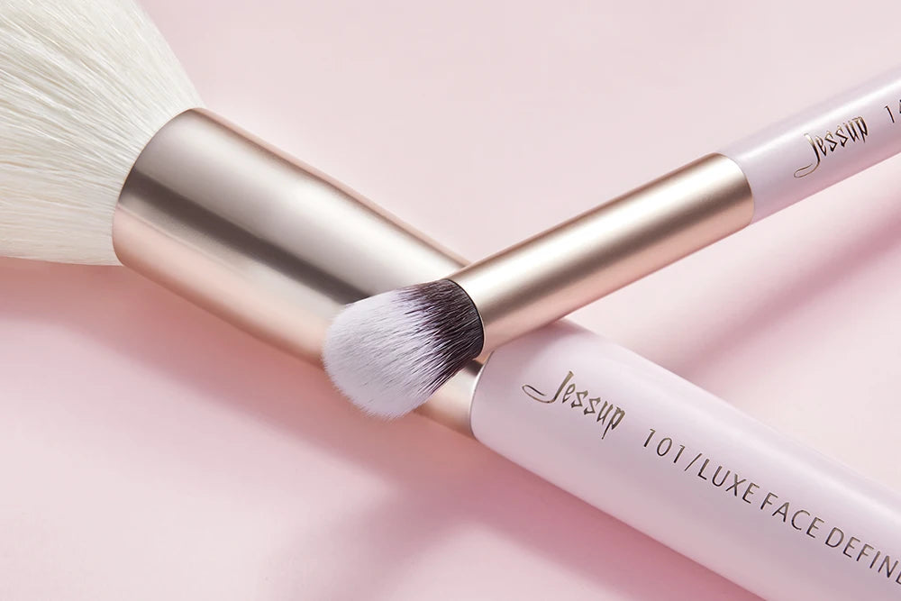 Jessup Makeup Brushes Set 15pcs Professional Makeup Brush Foundation Powder Eyeshadow Blender Liner Blusher Brochas