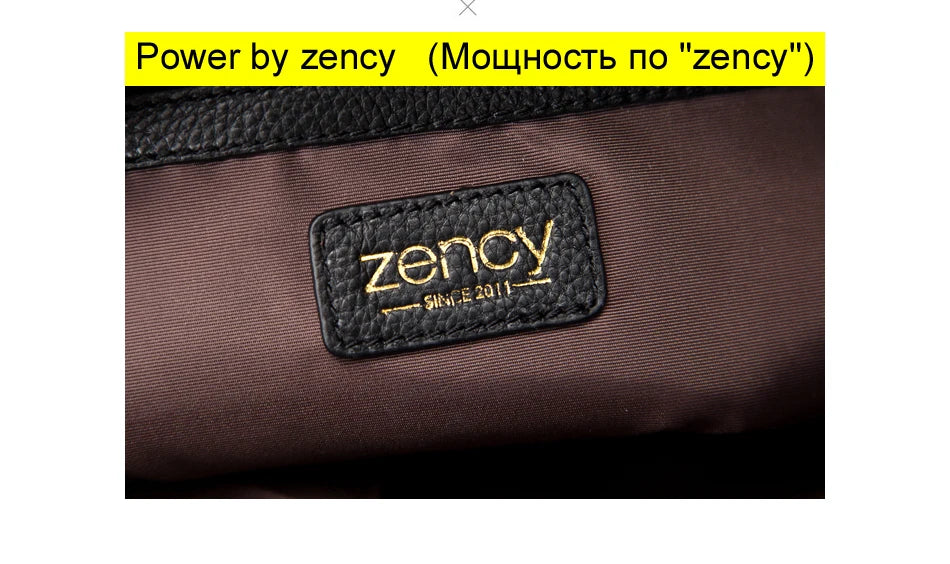 Zency 2026 New Fashion Soft Real Genuine Leather Tassel Women Handbag Elegant Ladies Hobo Shoulder Bag Messenger Purse Satchel