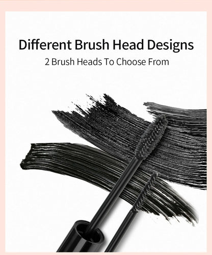 QIBEST Black Mascara Eyelashes Mascara 4D Silky Eyelashes Lengthening Eyelashes Makeup Waterproof Mascara Volume Eye Cosmetics