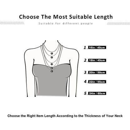 Rinntin Solid 925 Sterling Silver 1.0mm Side Chain Necklace for Women Girls Elegant Necklace Fine Jewelry 40/45/50/55/60cm SC18