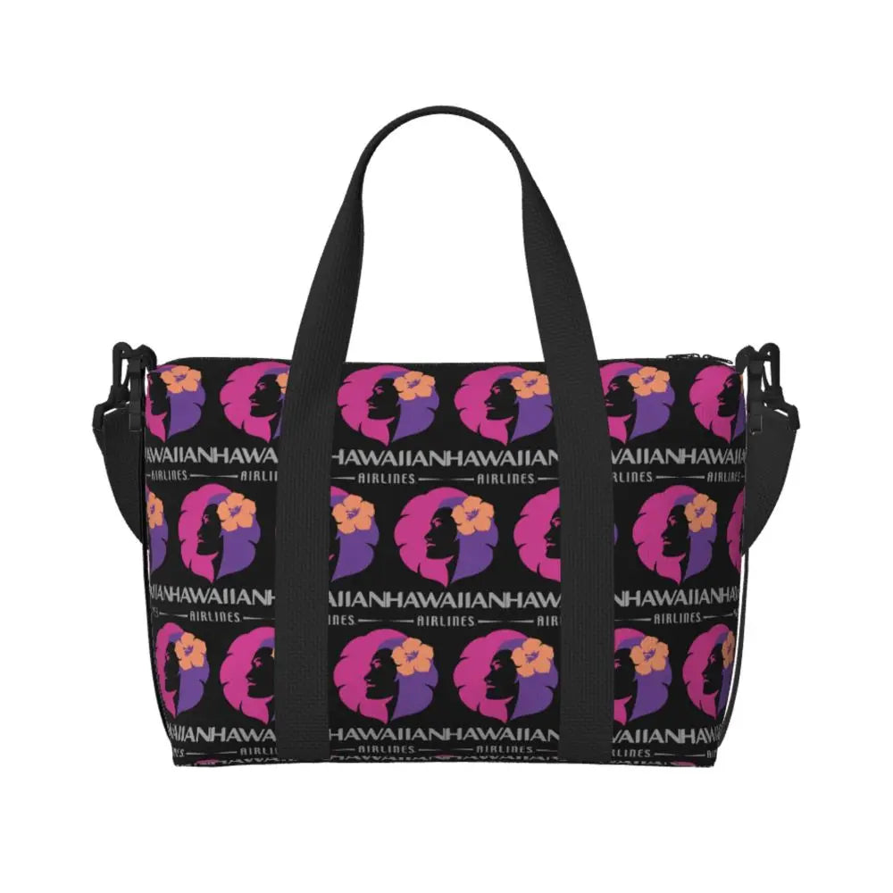 Hawaiian Airlines Herc Travel End Of Southern Summer Sale Beach Travel Bag Tote Bags for Gym Women Shopping Duffle Shoulder Bag