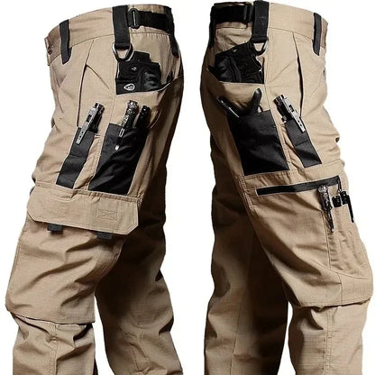 New Tactical Work Pants Men Casual Outdoor Waterproof Cargo Trousers 2/1Pcs Multi-pocket Wear-Resistant Outdoor Training Trouser