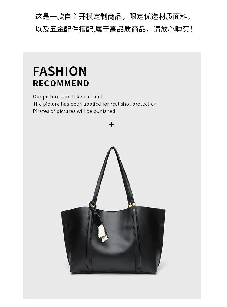 Large Capacity Tote Bag Luxury Designer Women Shoulder Bag Pu Leather Bucket Bags For Women Handbags And Purses New 2026 Shopper