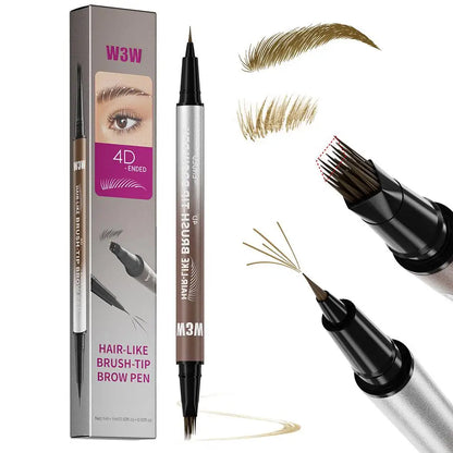 NEW Hair-Like Eyebrow Pencil 4D Micro-Sculpting Dual-Ended Eyebrow Pencil and Eyeliner Long-lasting Liquid Eyebrow Pen Like Real