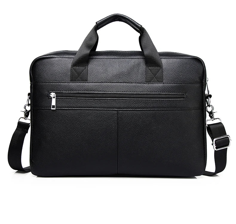 SCHLATUM Genuine Leather Briefcases Hard For Men Luxury Handbags Laptop Briefcase Bags 15.6 Inch Office Bussiness Computer Bag