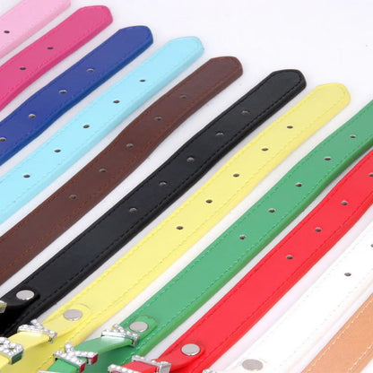 Punk Leather Collar DIY Custom Name Necklace Personalized Letter Angel Queen Choker for Women Men Sexy Cosplay Jewelry Gifts