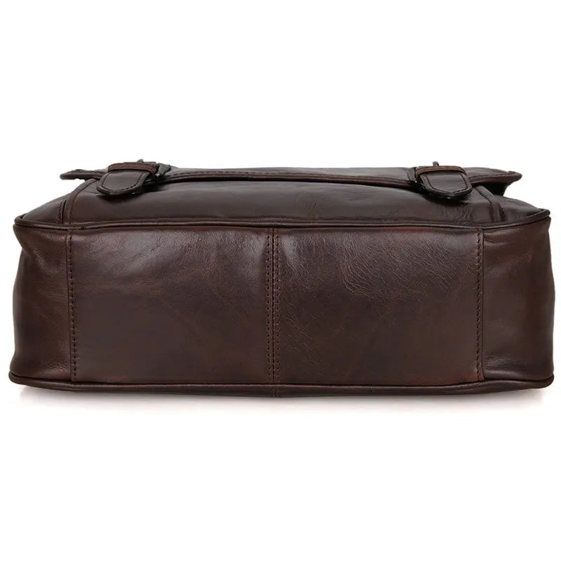 Fashion High Class Oil-Waxed Genuine Leather Shoulder Bag men Leather Messenger Bag Male Crossbody Bag Sling Leisure Bag Satchel