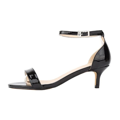 New Women Sandals Summer Casual Low Heels Ankle Strap Sandal Open Toes Sexy High Heels Pumps Wedding Party Shoes Plus Size 42