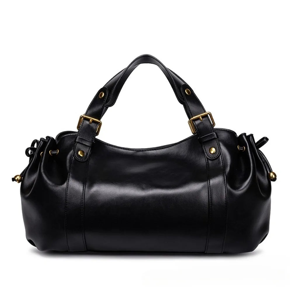Solid Color Simple Handbag Work Commuter Fashion Women's Bag Shoulder Tote Bag Soft and Comfortable Pillow Bag