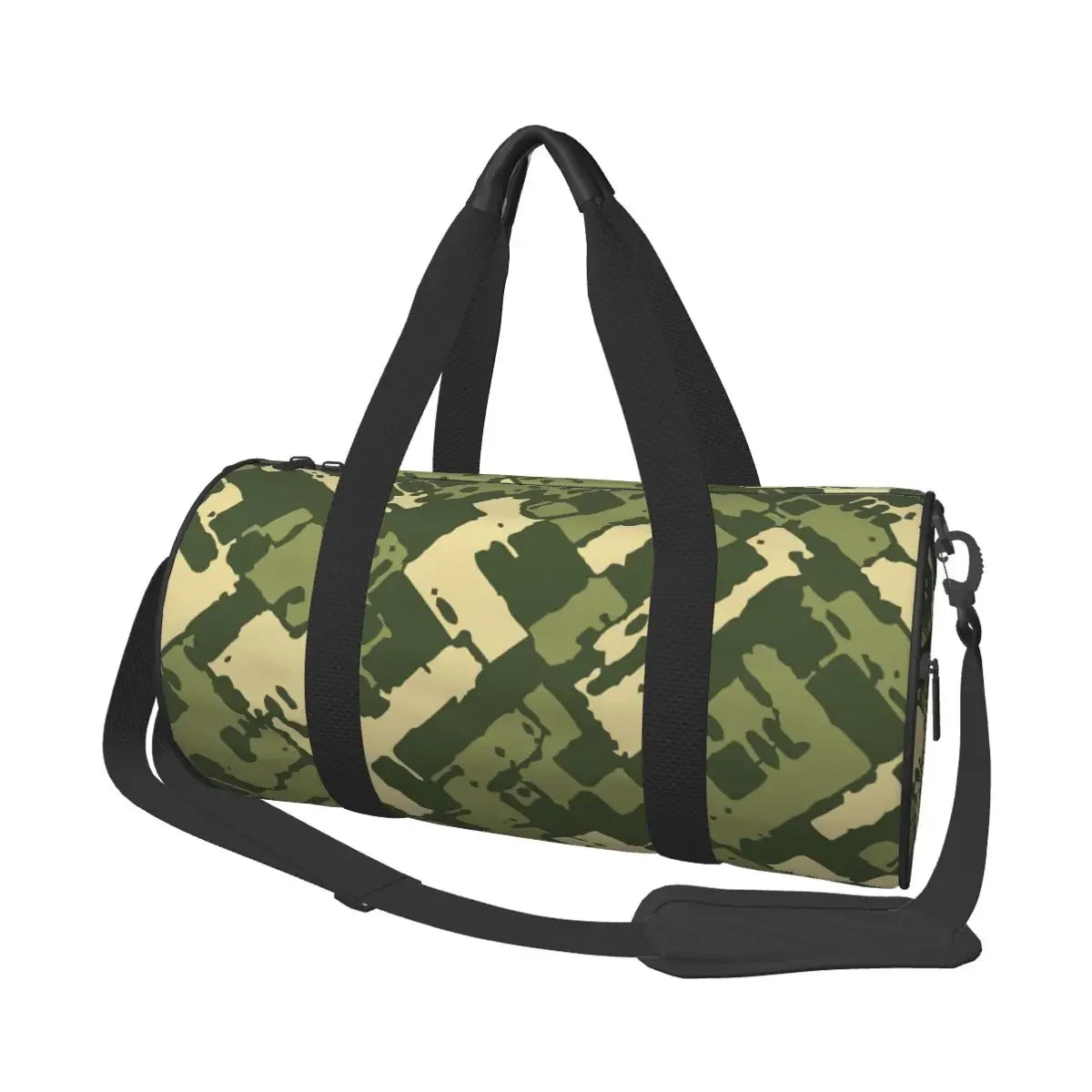 Camo Travel Bags Men Fitness Handbag Cylinder Shoulder Bag Women Large Travel Tote Luggage Bag Gym Handbags