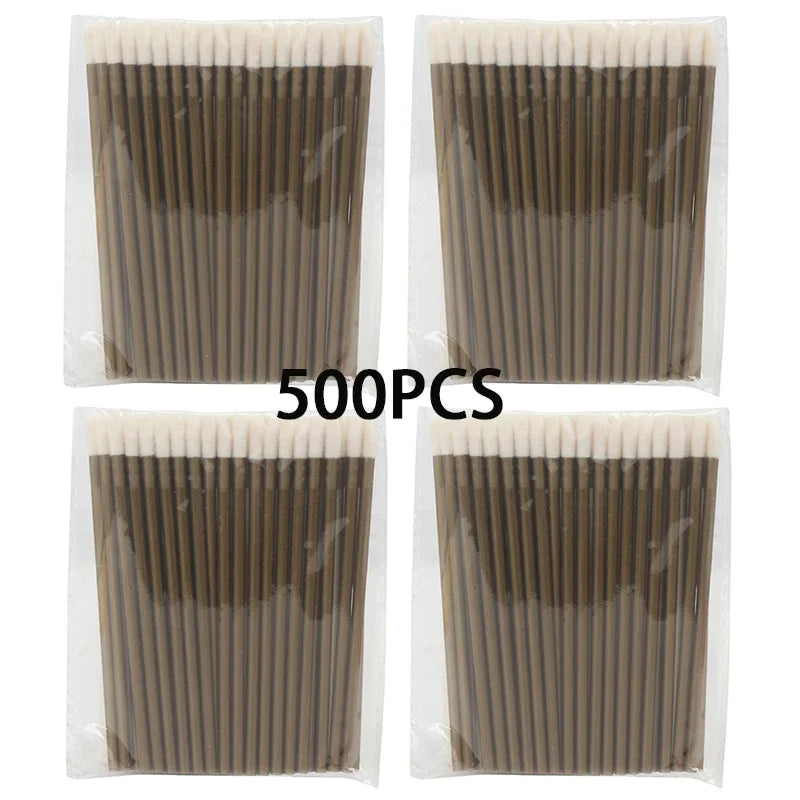 300/500PCS Crystal Lip Brushes Set Wholesale Lipstick Gloss Wands Applicators For Eyelash Extension Makeup Brush Beauty Tool