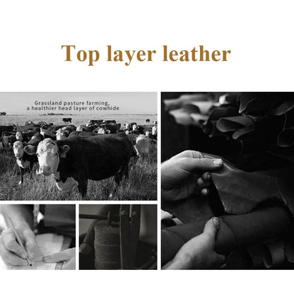 SCHLATUM Genuine Leather Briefcases Hard For Men Luxury Handbags Laptop Briefcase Bags 15.6 Inch Office Bussiness Computer Bag