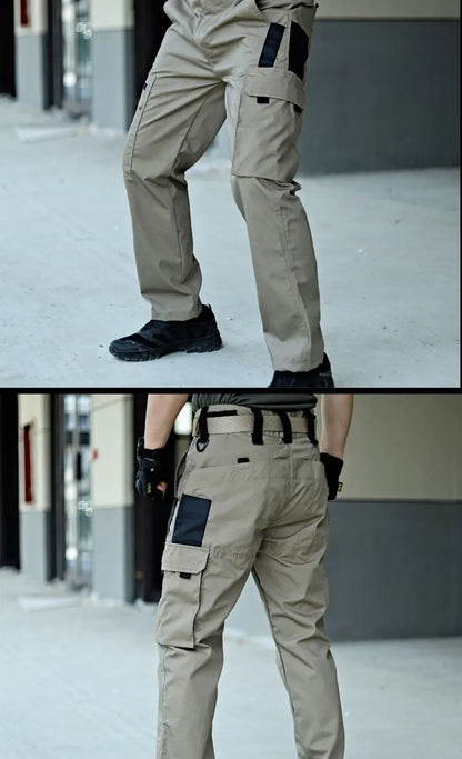 New Tactical Work Pants Men Casual Outdoor Waterproof Cargo Trousers 2/1Pcs Multi-pocket Wear-Resistant Outdoor Training Trouser