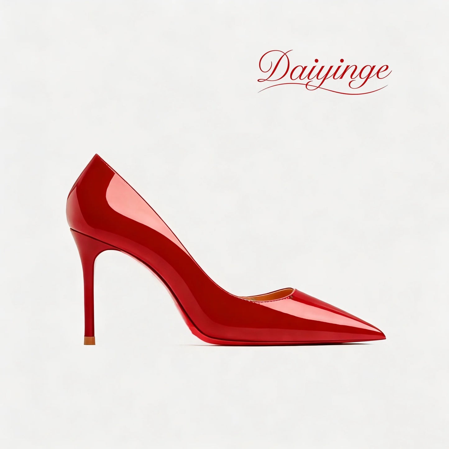 High Heels For Woman 2026 Trend New Leather Luxury Red Shiny Bottom Pointed Toe Stiletto Pumps 12cm Sexy Comfortable Party Shoes