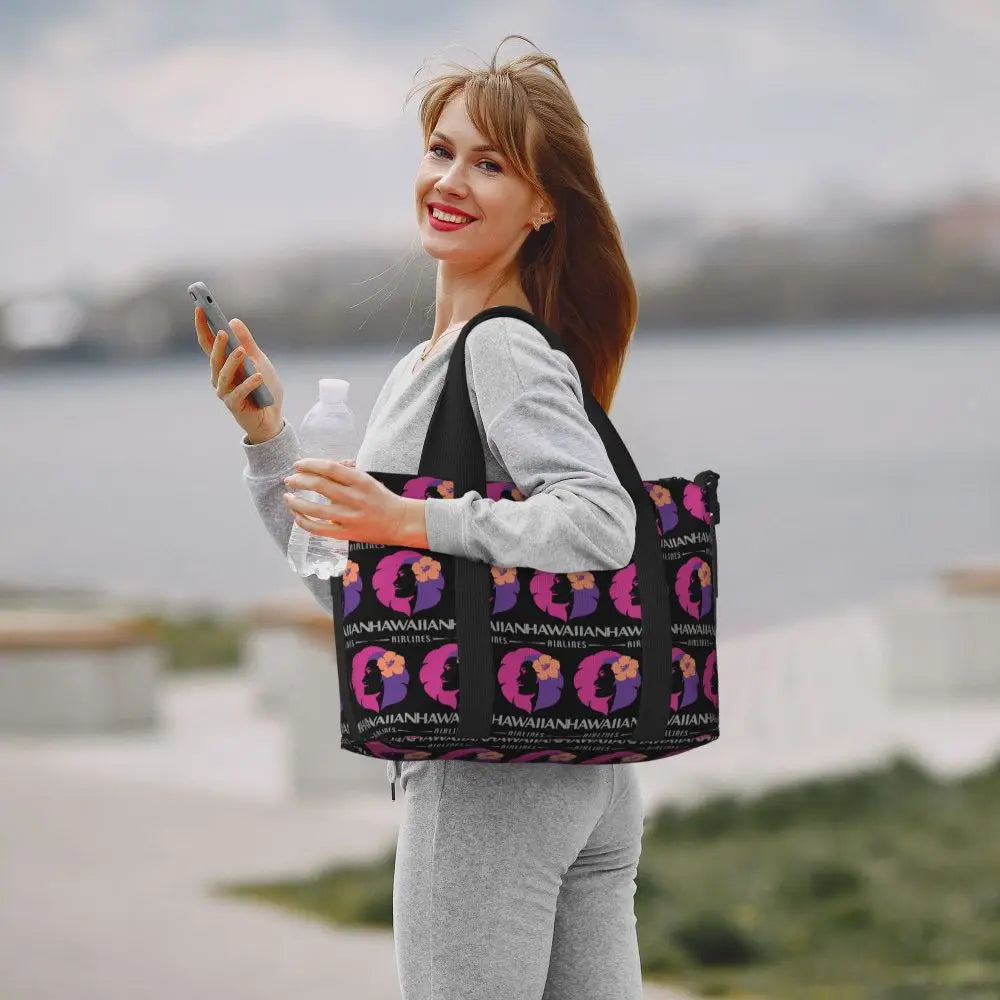 Hawaiian Airlines Herc Travel End Of Southern Summer Sale Beach Travel Bag Tote Bags for Gym Women Shopping Duffle Shoulder Bag