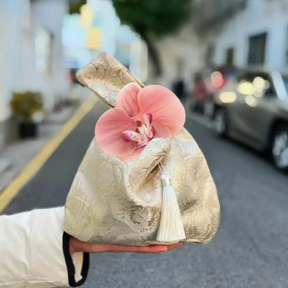 Bags Lunch Bag Temperament Cosmetic Bag New Chinese Style Handbag Cheongsam Accessories Tassel Knot Wrist Bag Small Item Pouch