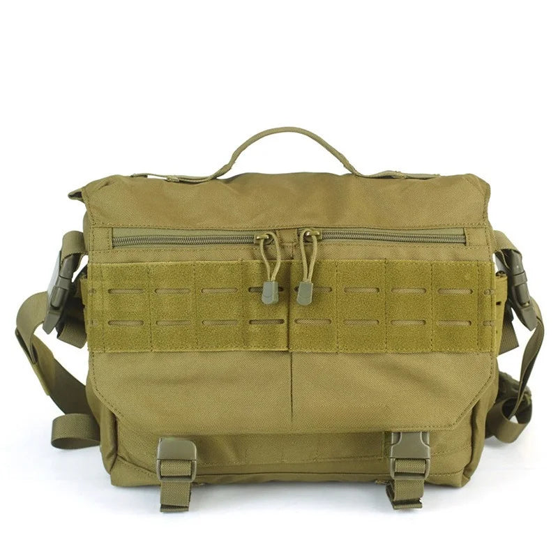 Men Postman Messenger Bag Large Capacity Laptop Crossbody Bag Casual Shoulder Commuter Work Satchel