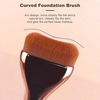 17pcs Professional Soft Long Aluminum Makeup Brush Set, Including Foundation Brush, Eyeshadow Brush, Eyebrow Brush, Blending