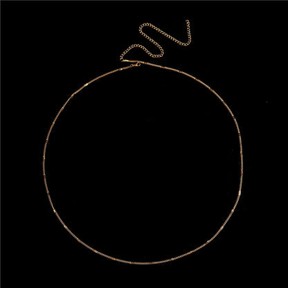 MinaMaMa Stainless Steel Beach Bikini Waist Chain Belly Body Chain For Women Fashion Minimalist Sexy Body Jewelry