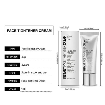 Face Tighten Cream Face Primer Moisturizer Pre-Makeup Isolation Hydrating Base Smoothing Fine Lines Firming Brightening Face Ski