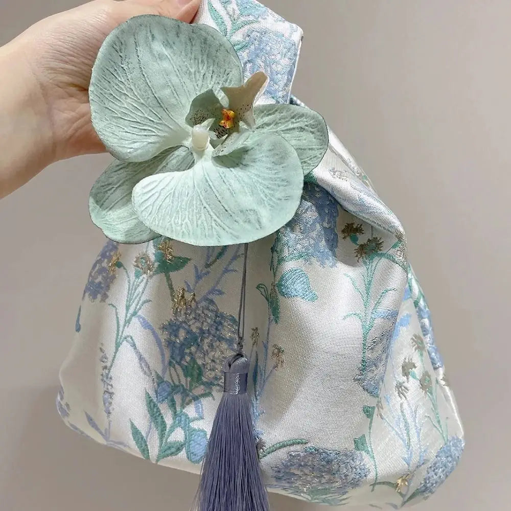 Bags Lunch Bag Temperament Cosmetic Bag New Chinese Style Handbag Cheongsam Accessories Tassel Knot Wrist Bag Small Item Pouch