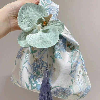 Bags Lunch Bag Temperament Cosmetic Bag New Chinese Style Handbag Cheongsam Accessories Tassel Knot Wrist Bag Small Item Pouch