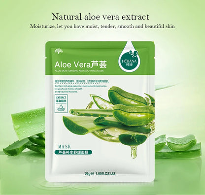30pcs Fresh Fruits Facial Masks Face skincare Moisturizing Firming Hydrating Korean Face Mask Facial Skin Care Prodcuts