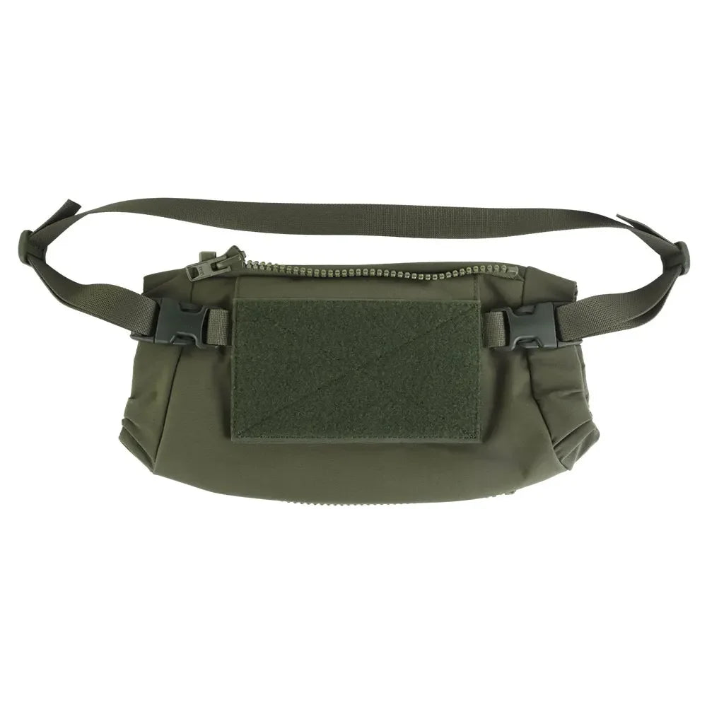 Outdoor DropPouch Muff Hand Warmer Pouch, Stowable Fanny Pack for Winter Airsoft Hunting Gear Camping Hiking Football Fishing