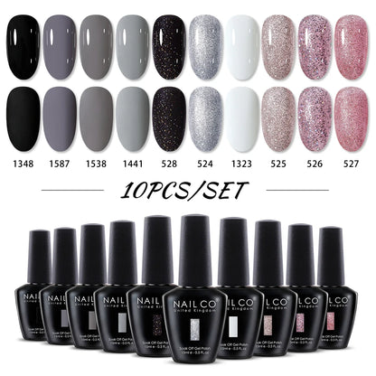 NAILCO 15ml 10/20/30pcs Nail Gel Polish 333 Colors Blue UV&LED Gel Varnish Nude Red Soak Off Semi Permanent UV Nail Gel Varnish