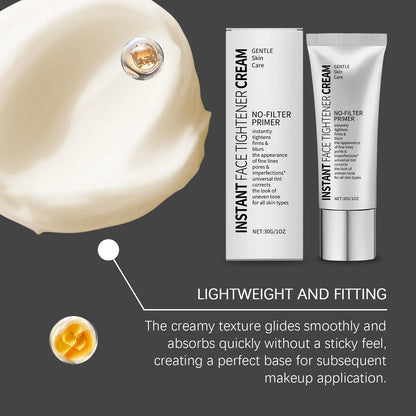 Face Tighten Cream Face Primer Moisturizer Pre-Makeup Isolation Hydrating Base Smoothing Fine Lines Firming Brightening Face Ski