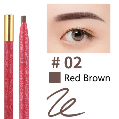 Long Lasting Waterproof  Eyebrow Pencils Peel Off  Red Lip Pencil Set For Microblading Permanent Makeup Pen Eye Liner Gel Pen