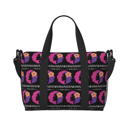 Hawaiian Airlines Herc Travel End Of Southern Summer Sale Beach Travel Bag Tote Bags for Gym Women Shopping Duffle Shoulder Bag