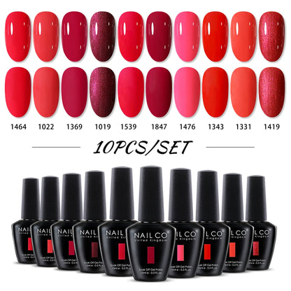 NAILCO 15ml 10/20/30pcs Nail Gel Polish 333 Colors Blue UV&LED Gel Varnish Nude Red Soak Off Semi Permanent UV Nail Gel Varnish